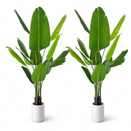 Bird of Paradise Artificial Plant 5.2 ft Tall Faux Banana