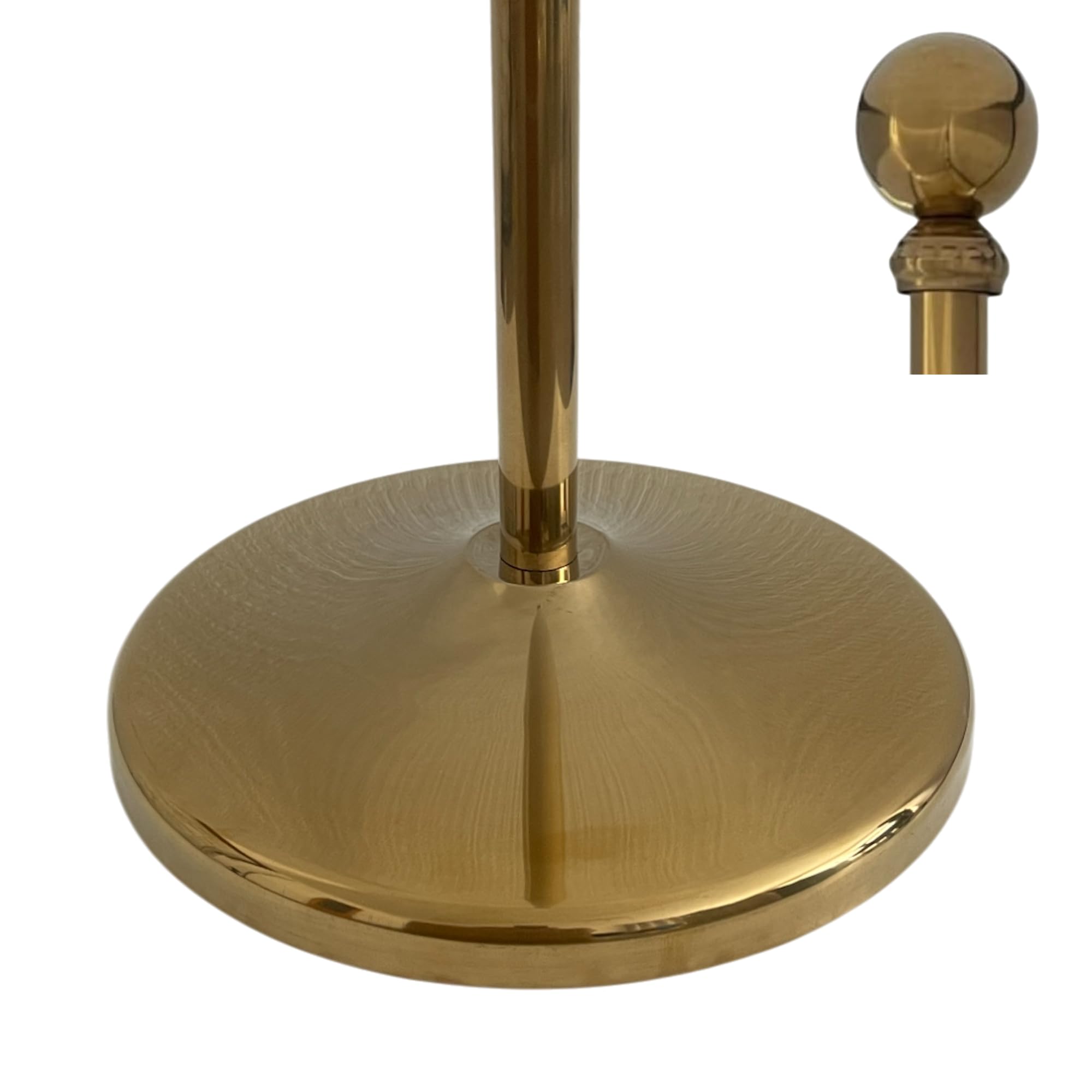 Evitez les chutes : Pied pour drapeau 3kg inox doré stable avec mât d'intérieur