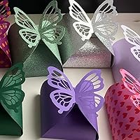 Vista 6 de Caja de papel de mariposa 3D Caja de mariposa de corte de metal Plantilla de grabado en relieve Plantillas de troqueles de corte de álbum