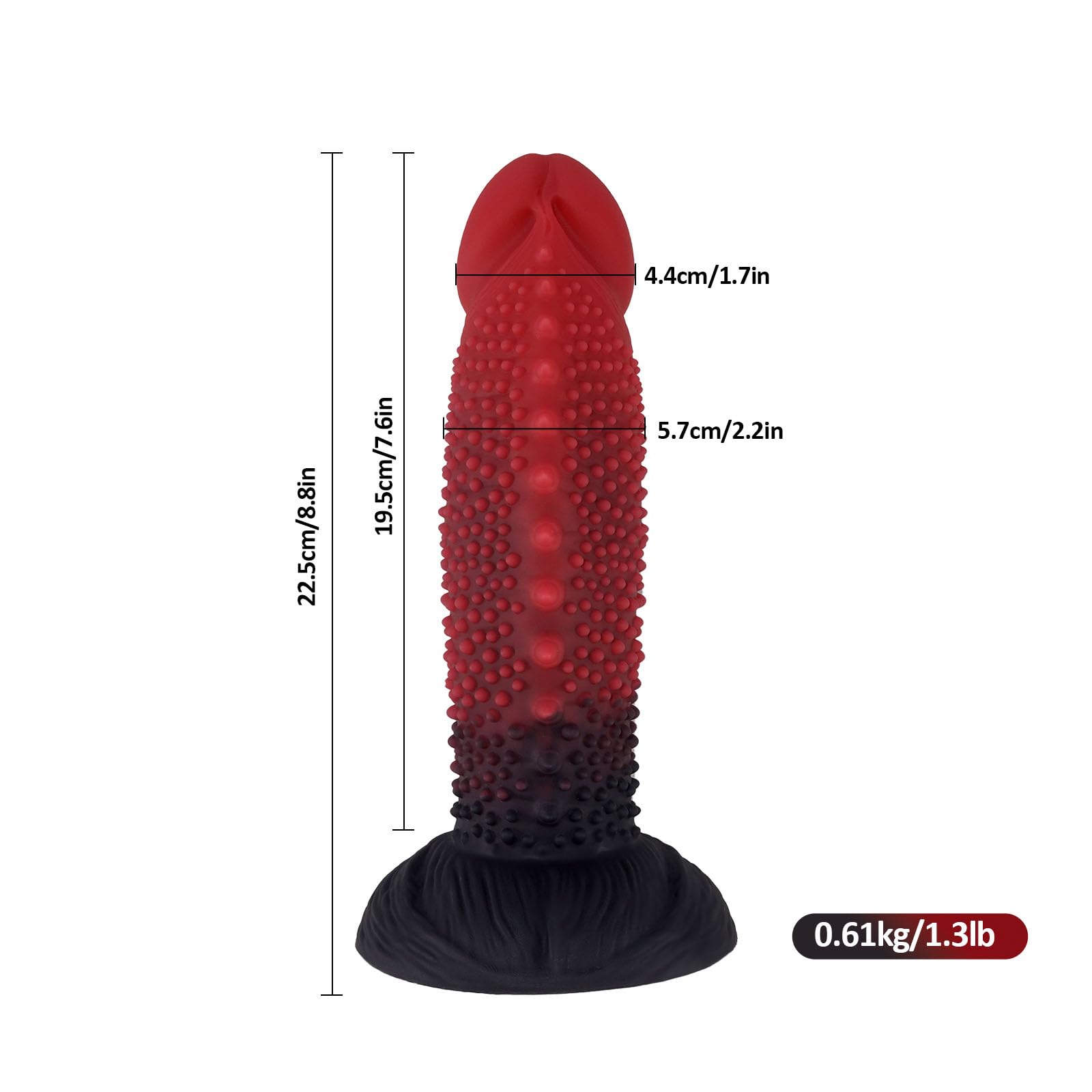22,5 cm Gode Monstre,Godemichés Silicone, Gode Pour Machine Sexuelle Avec Connecteur Rapide Amovible, Accessoire En Silicone Pour Machine Sexuelle