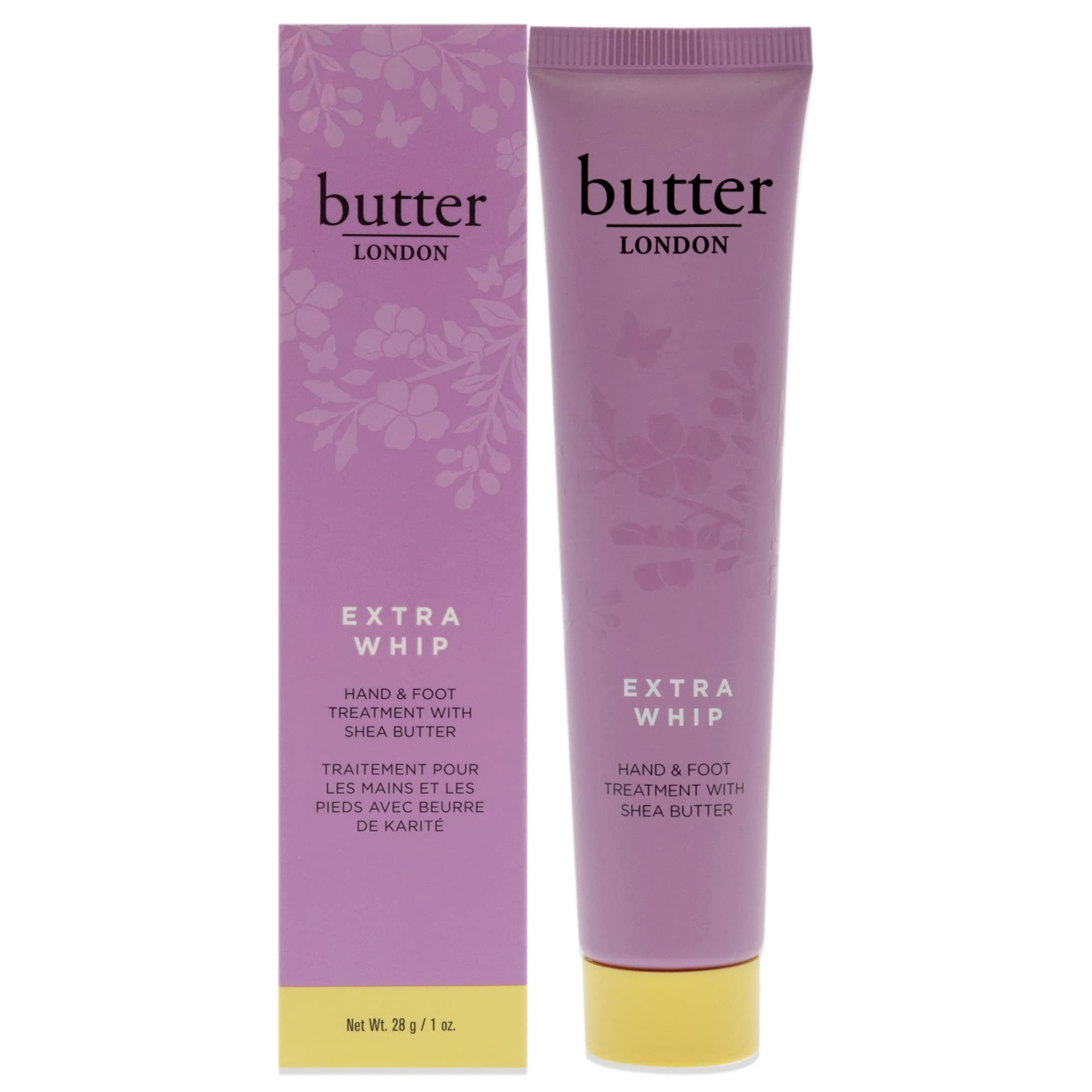 Extra Whip Hand and Foot Treatment with Shea Butter by Butter London for Unisex - 1 oz Treatment, Cranberry, 29.57 ml (Pack of 1)