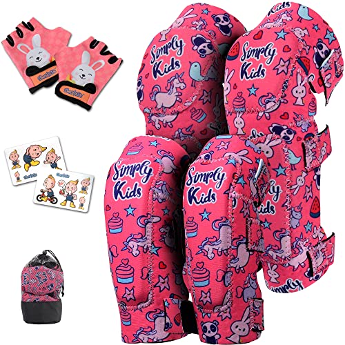 Knee Pads for Kids Knee and Elbow Pads Set I Toddler Knee Pads and Elbow Pads for Kids Age 2 3 4 5 Toddlers Protective Gear Set I Roller-Skating, Skateboard Knee Pads for Children Boy Girl