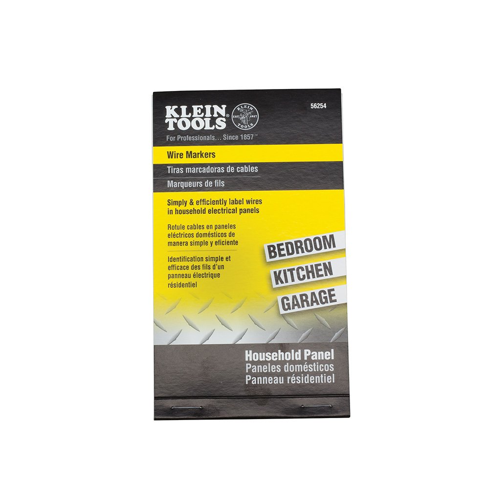 Wire Marker Book-Household Electrical Panel Klein Tools 56254