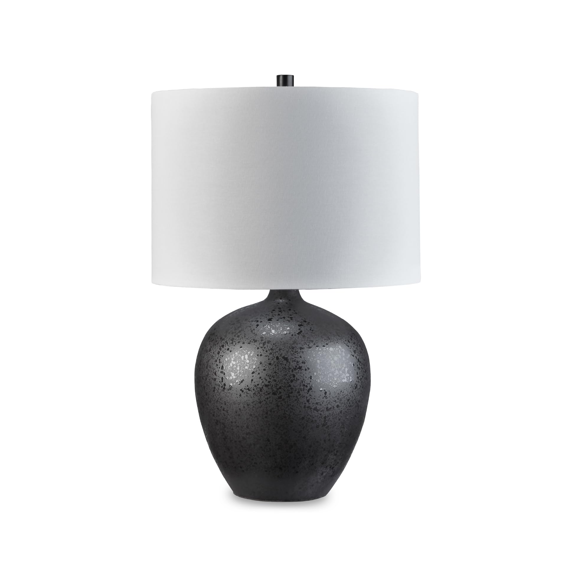 Signature Design by Ashley Ladstow Urban 22.5" Sleek Ceramic Table Lamp, Black