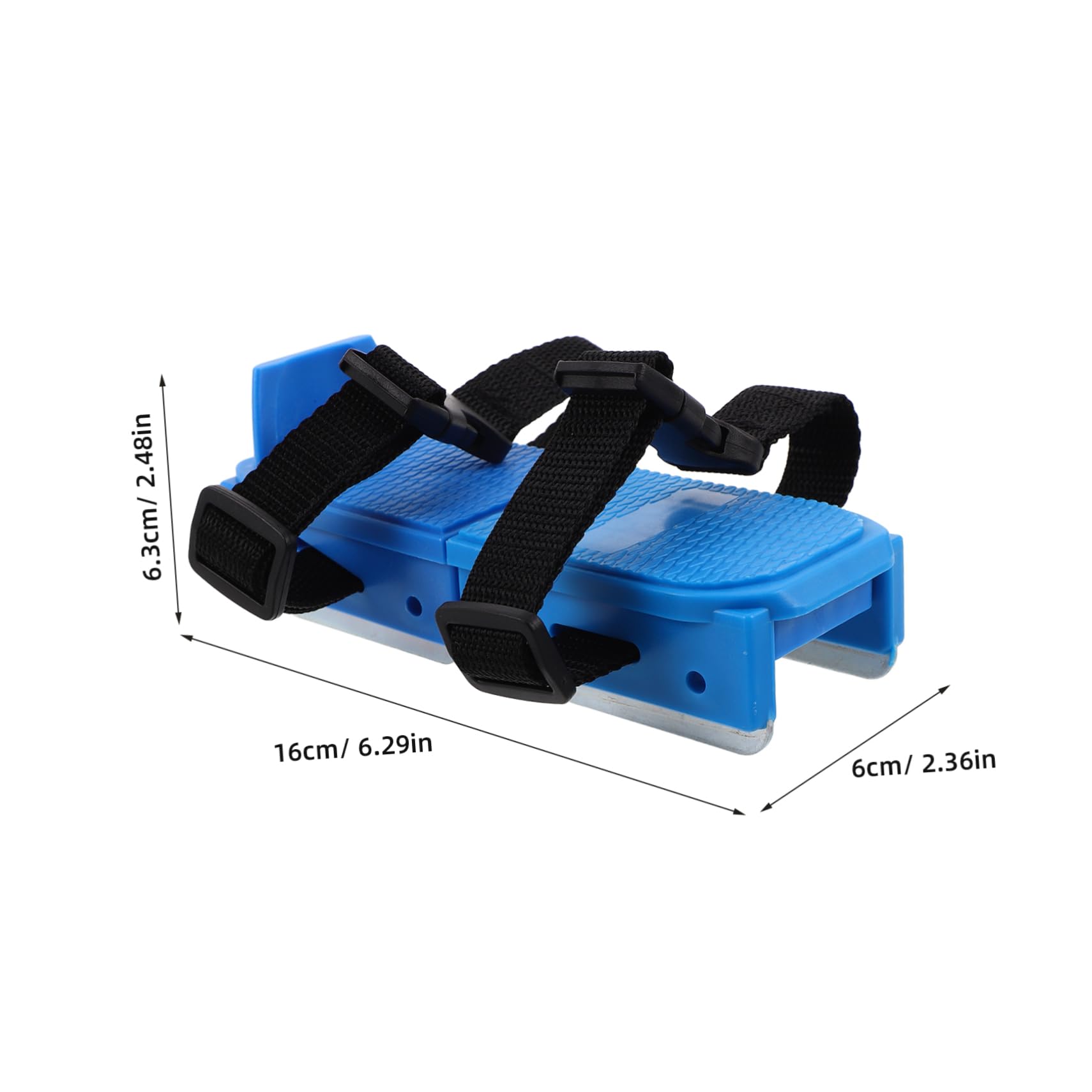 BESTYASH Pattini da Ghiaccio per Ragazzi con Doppia Lama Regolabili, Scarpe in Plastica con Chiusura a Strappo Comoda e Design Facile per Pattinaggio su Ghiaccio e Sci All'aperto Blu,