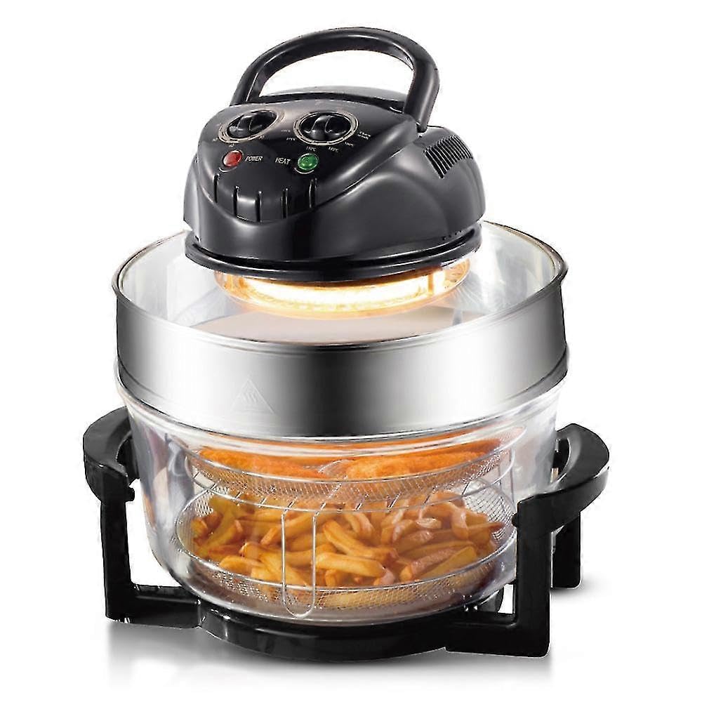Olpad Air Fryer Oven with Rotisserie and Dehydrator Halogen Oven 1400W Turbo Oven 13L Electric Fryer | Halogen Convection Oven with Extension Ring Healthy Kitchen Low Fat Portable-image-46