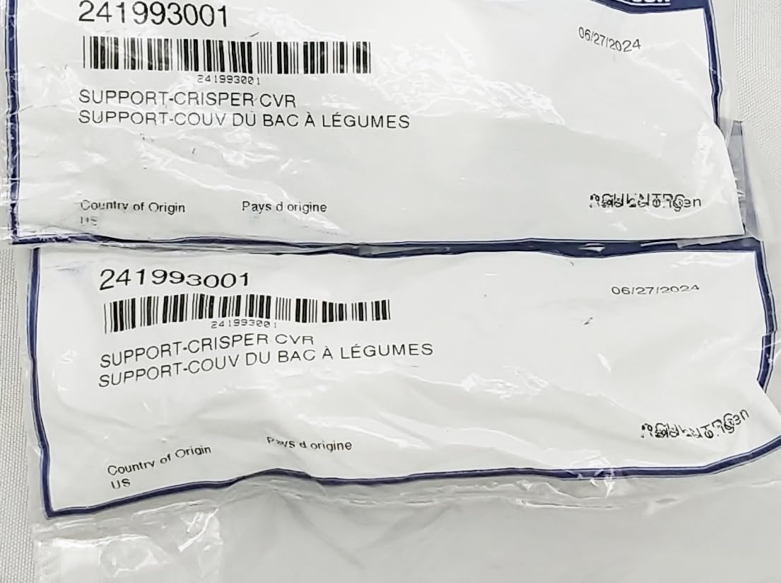 7241993001 Refrigerator Crisper Drawer Support - New - Set of Two (2) - Genuine OEM - AM 5-5-4 - EA250316