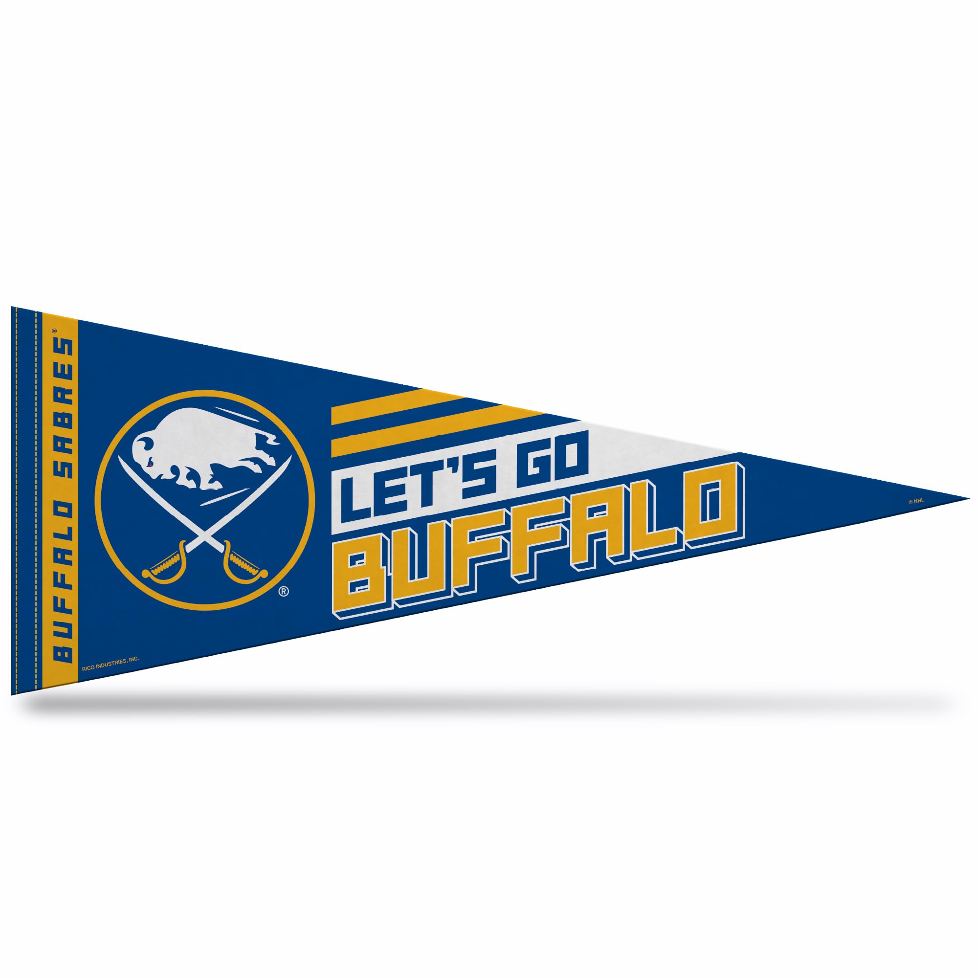 Rico Industries NHL Hockey 12" x 30" Felt Wall Décor Pennant - Great for Home/Bed Room/Man Cave Décor