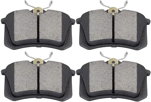 ECCPP - Juego de 4 pastillas de freno traseras de cerámica para Audi A3 A4 A6 S4 S6 S8 TT Allroad Quattro, para VW para Escarabajo, para Cabriopara