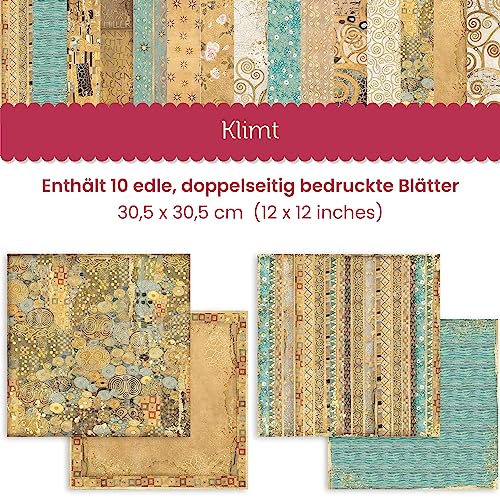 Papier pour scrapbooking Stamperia SBBL101 Maxi Background Selection Klime multicolore - 2