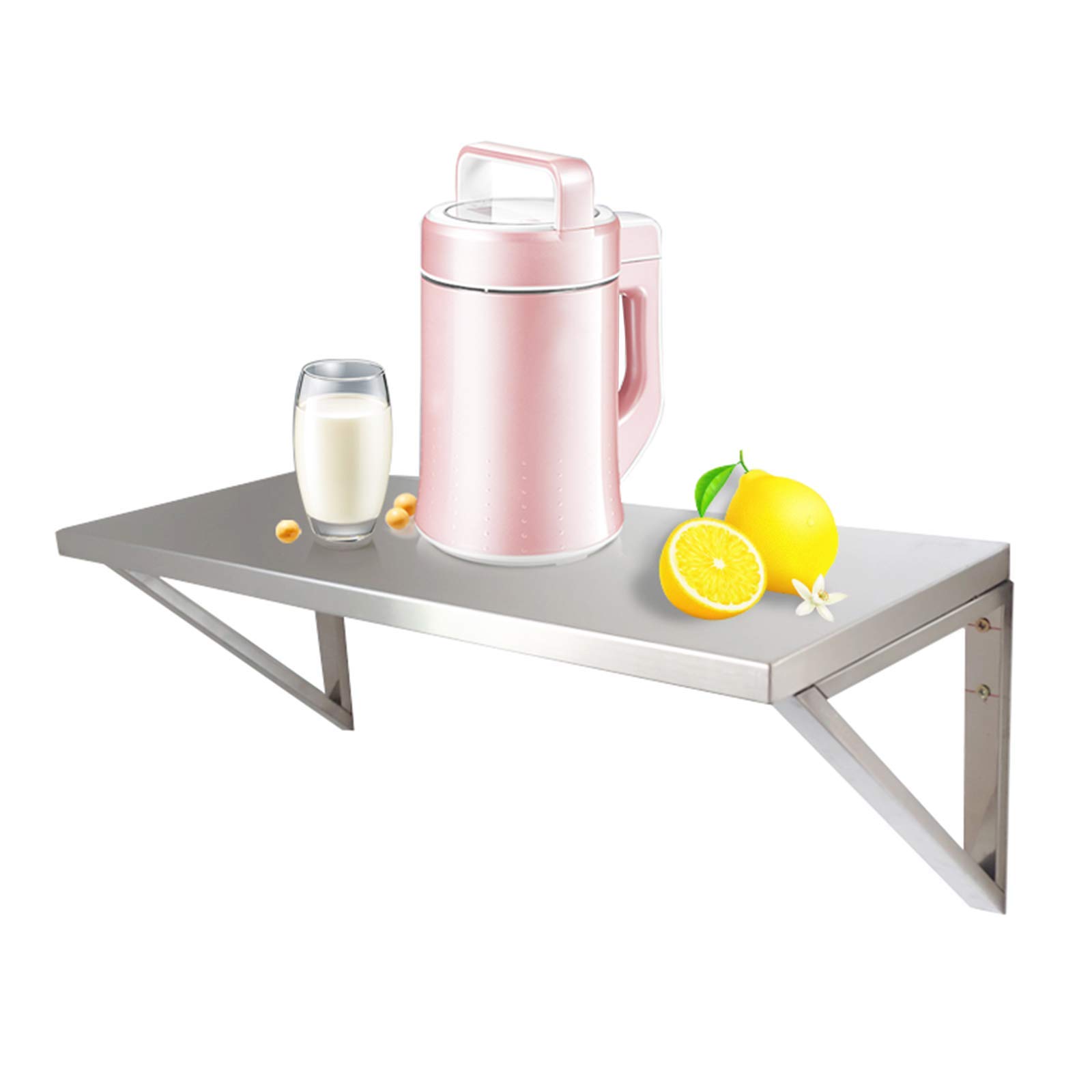 Étagère en acier inoxydable 100x30cm pour cuisine et hôtel