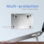 Laptop Stand Portable,Zinc Alloy Laptop Mini Stand,Laptop Riser Invisible,Ergonomic Laptop Stand Cooling Suitable for 12-20 Inches Laptop.(Silver-2pieces)