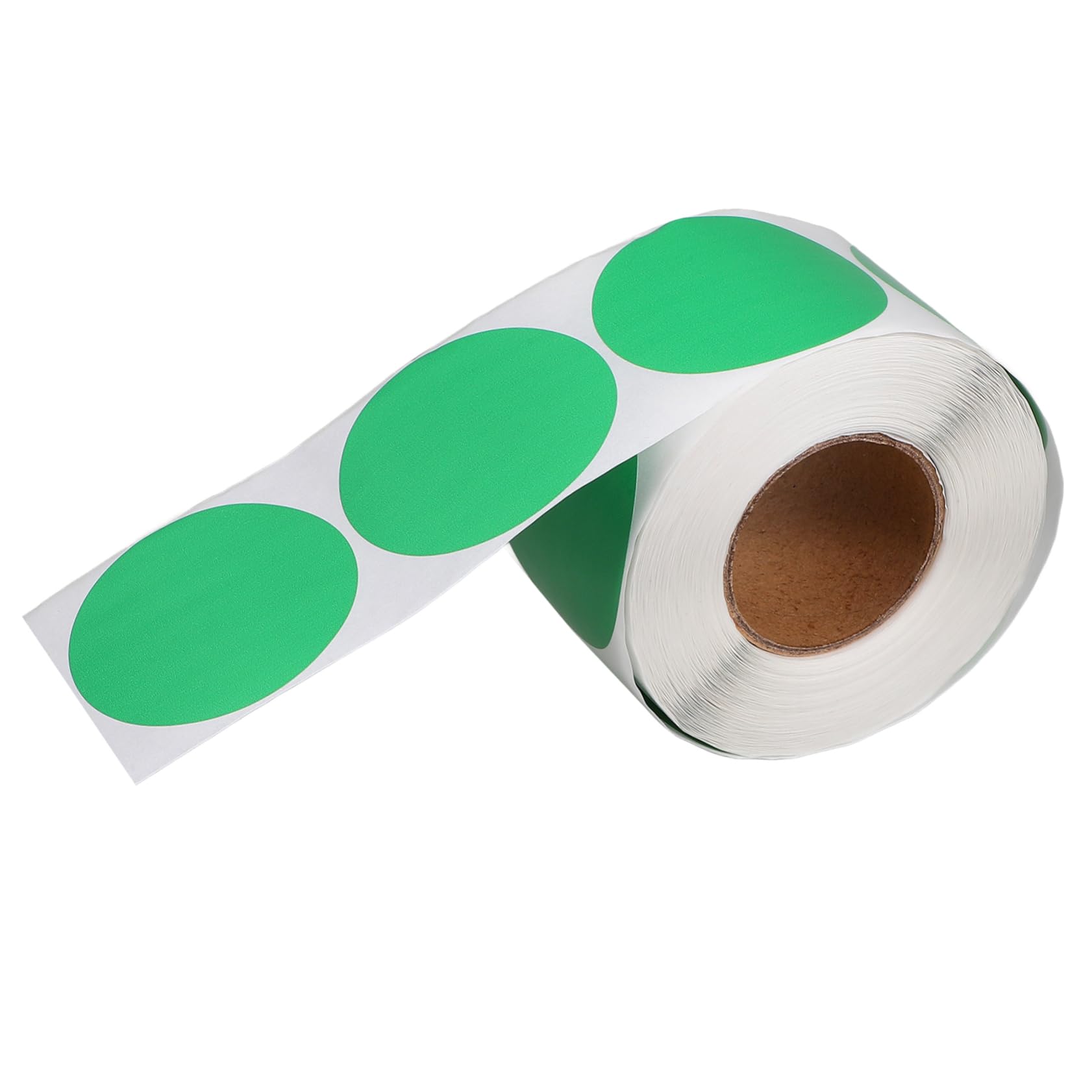 5rouleaux Étiquettes Autocollantes Rondes à Imprimer Labels Thermiques Adhésifs Pour Organisation Et Stockage Étiquettes Blanches Pour Écriture Et Impression