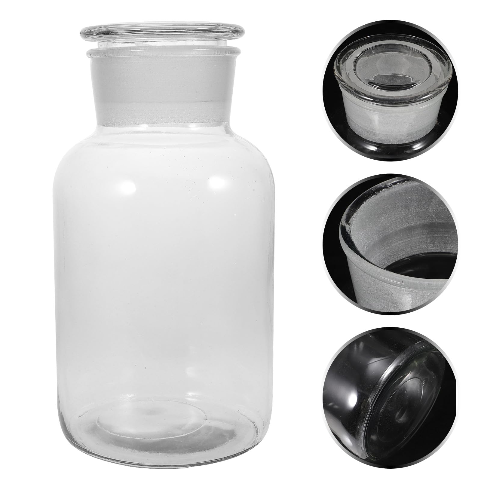 VALICLUD Keksdose aus Glas 25L – Luftdichter Vorratsbehälter für Getreide und Trockenfrüchte Großes Glas mit Deckel für Küche und Vorratskammer