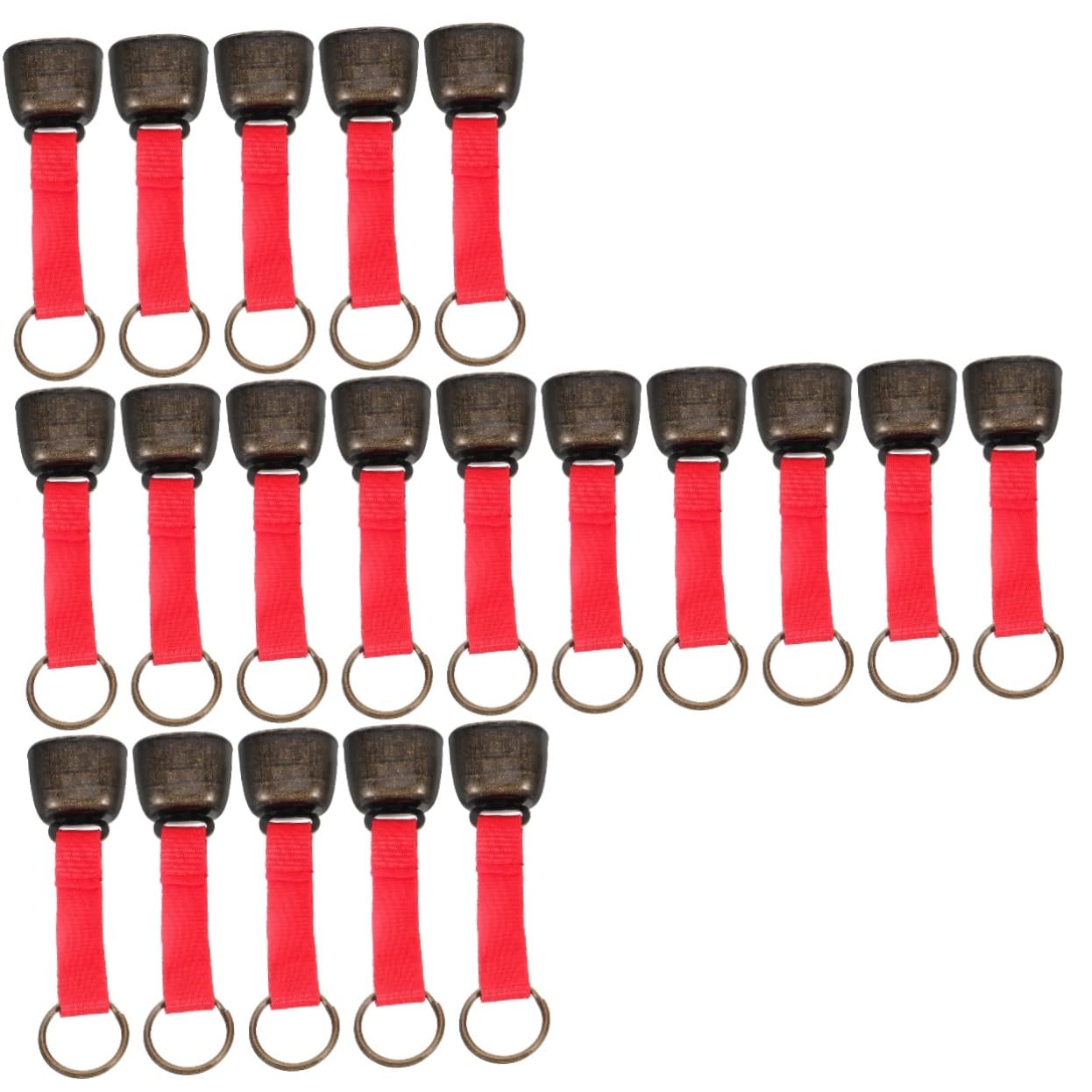 balacoo 4sets Vintage Bear Bell Hiking Bells for Outdoor Metal Large for Camping Bear Warning 5pcs*4