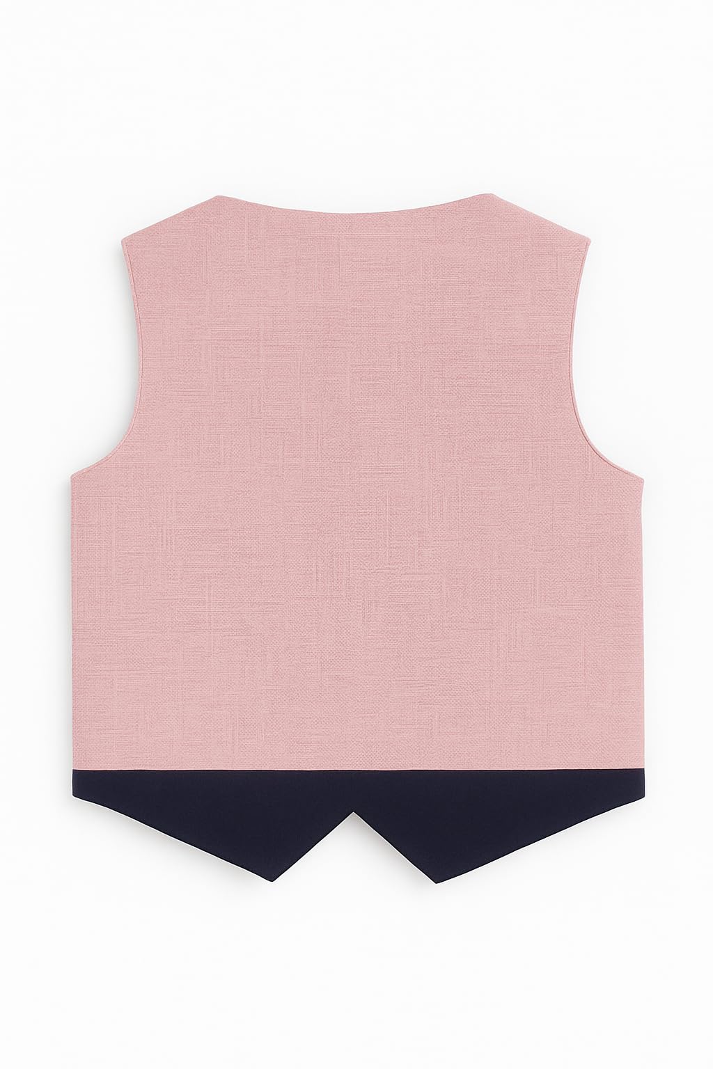 Boys 3-Piece Semi-Formal Suit Set with Pink Skate Print Waistcoat, Navy Blue Shirt and Trousers, 1-9 Years (Baby Pink, 3-4 Years) 1