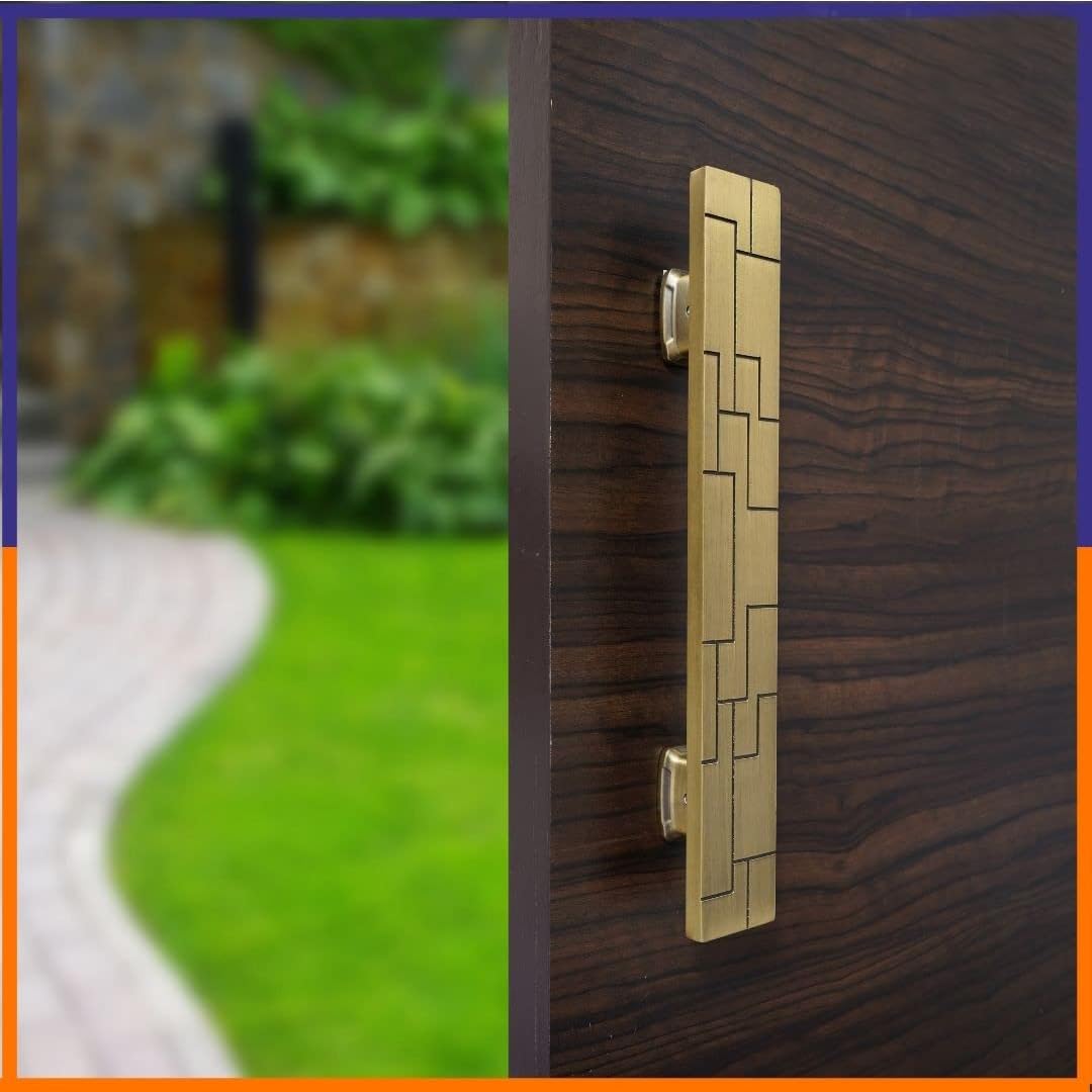 Indeed Main Door Handle Brass Antique Finish | Home Decor | Door Decor | |Brass Door Handle | Brass Door Knocker Design 2(Size - 12 inch) (Made in India) (B097PJYRW3) Amazon Price History, Amazon Price Tracker
