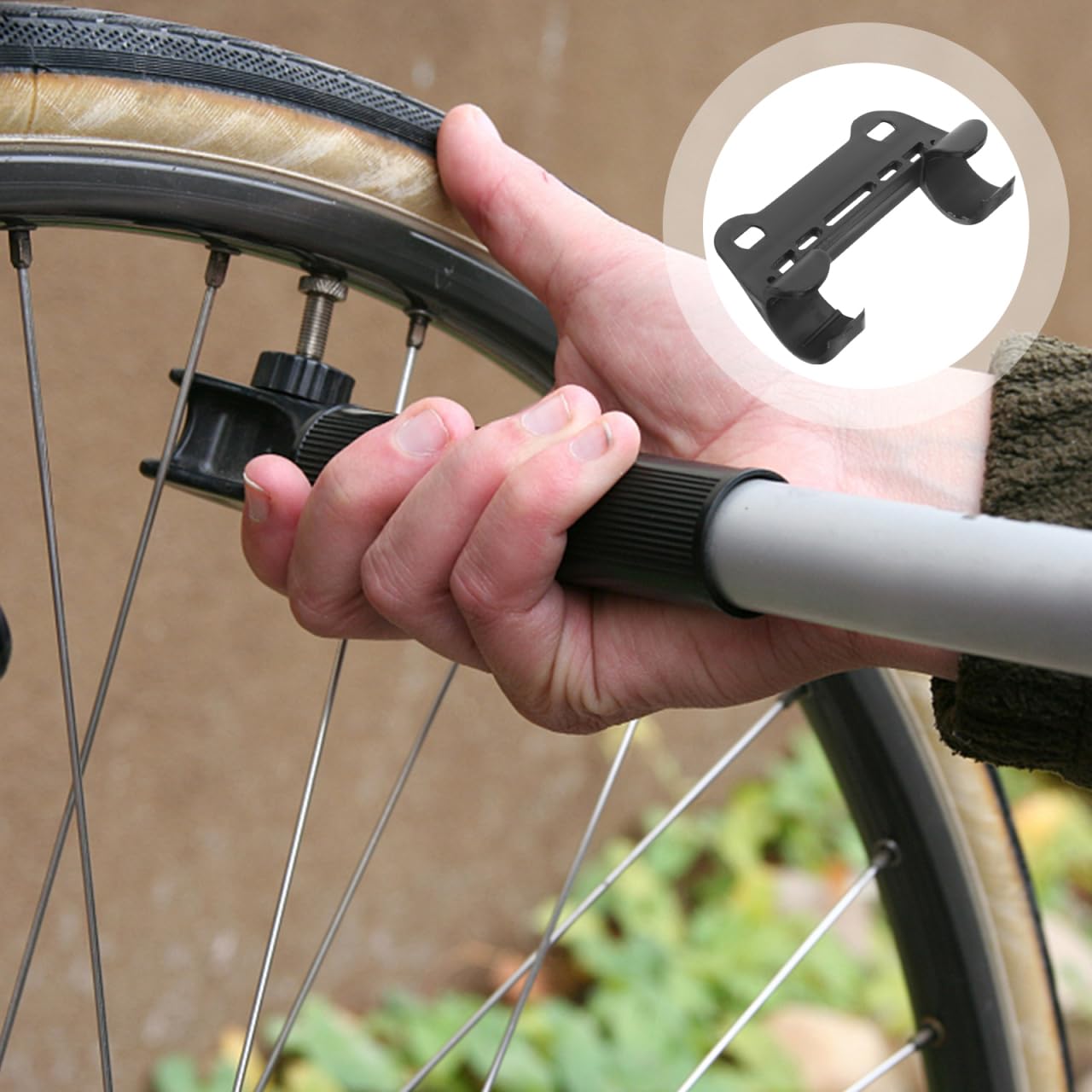 LIOOBO 5 stücke Fahrradpumpe Halter Fahrrad Pumpenhalterung Luftpumpe Halterung Fahrradhalterung Clip Befestigung Fram Haltebügel für MTB Mountain Road Bike Sport & Freizeit