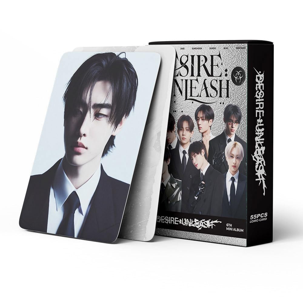 enhypen Photocards, Pack of 55 Kpop Enhypen Lomo Cards, New Album