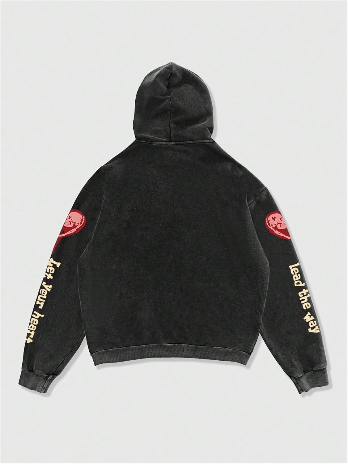 SOLY HUX Men's Gothic Sweatshirts Graphic Long Sleeve Hooded Shirts Streetwear Hoodies Fall Clothes