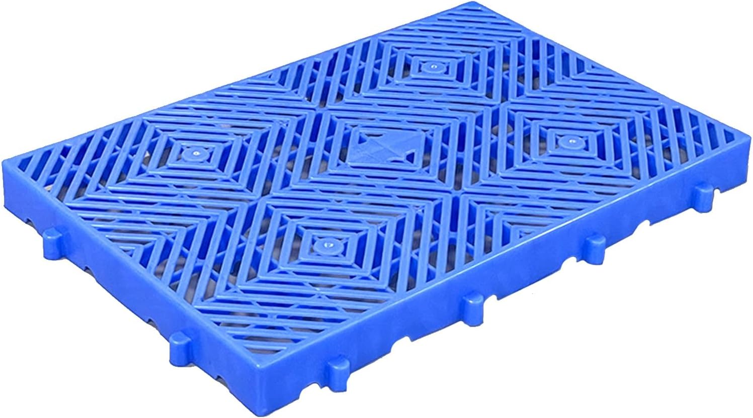 1 Pcs Plastic Pallets, Mini Pallets, Plastic Pallets for Outside, Hdpe Waterproof Grid, Lightweight Nestable Floor Pallets, Support Up to 2000 Lbs, for Supermarket Garage Basement(60 * 40 *