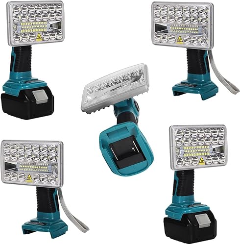 Miniatura 7 de Luz de trabajo LED de 2000LM para batería de litio Makita 18V LXT, reflector de 18 W para camping, emergencia, linterna LED recargable herramientas