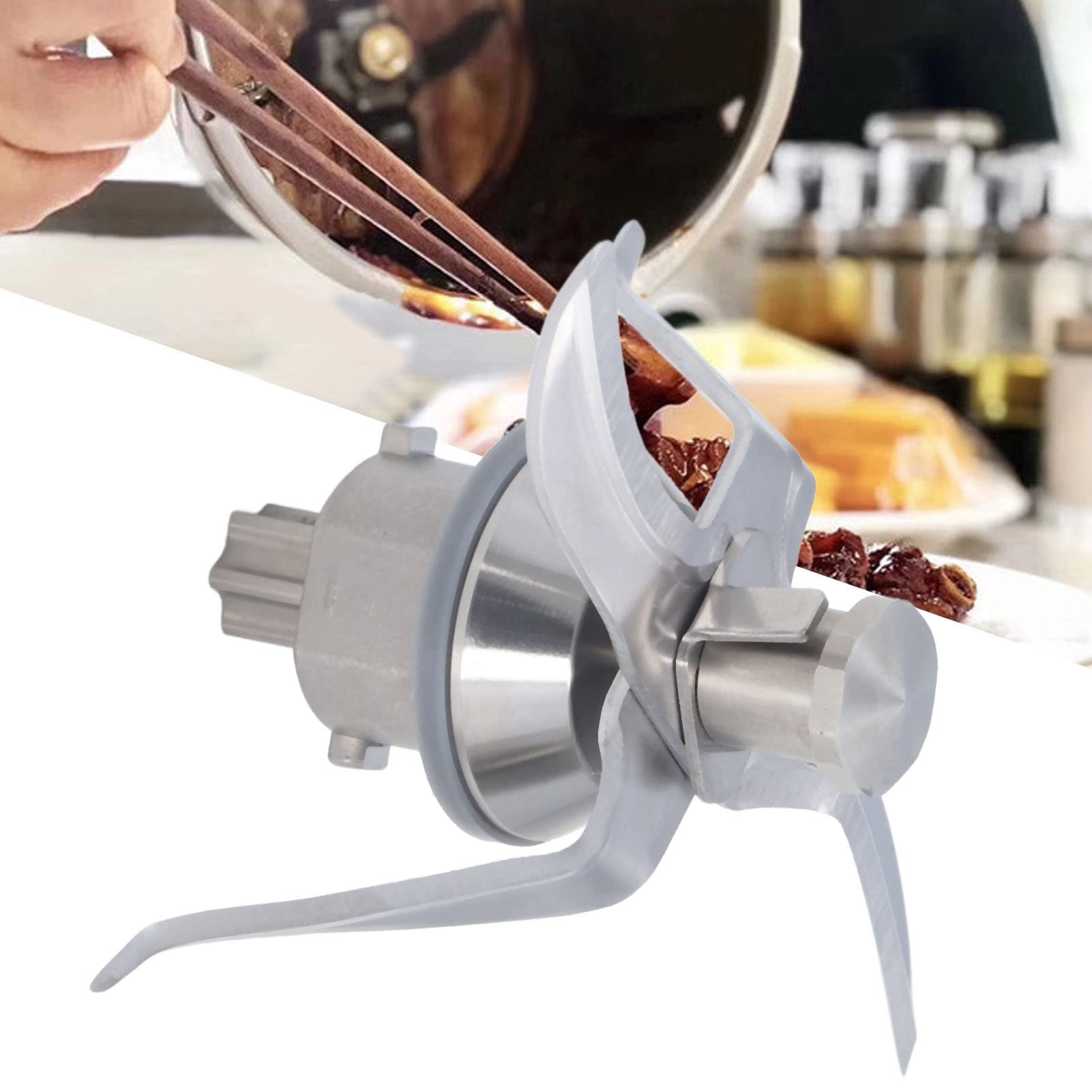 Lama Frullatore per Tm21 Accessori di Ricambio in Acciaio Inox per Frullare, Parti di Ricambio per Frullatore a Immersione
