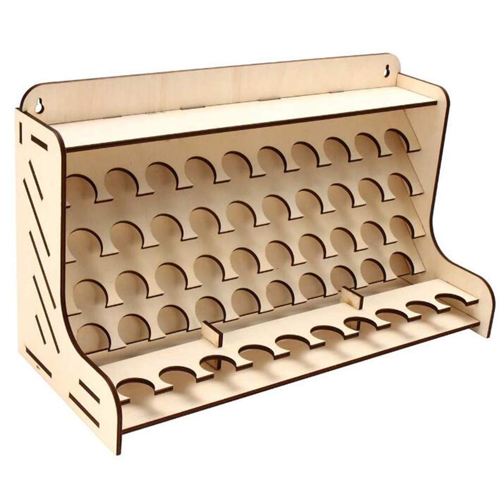 Drewniane farby stojak na butelki modułowy stojak do przechowywania DIY narzędzia do malowania artystycznego, akrylowy organizer na farby, stojak na pędzle do tatuażu, taca na pędzle do malowania,