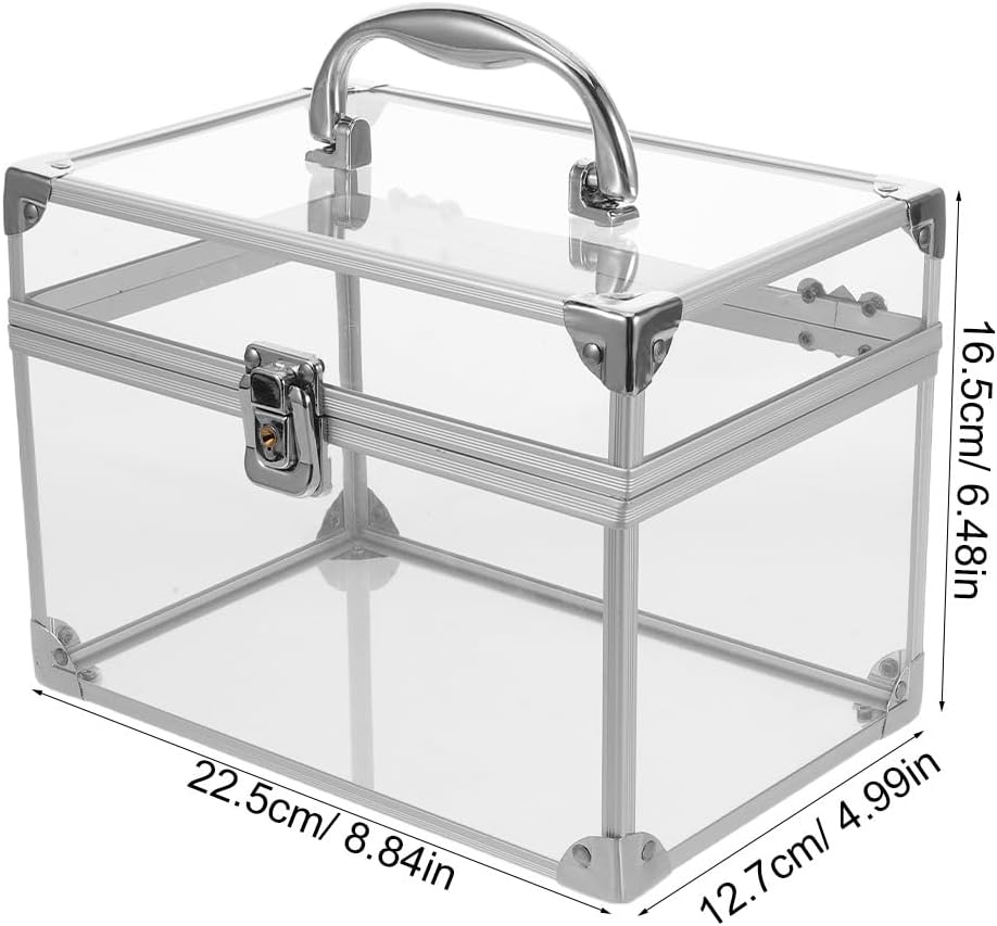 Clear Media Storage Box: Vinyl Record Display Case - Stackable Record Organizer - Dustproof Acrylic Holder for Vinyl Albums CD DVD and Game Discs