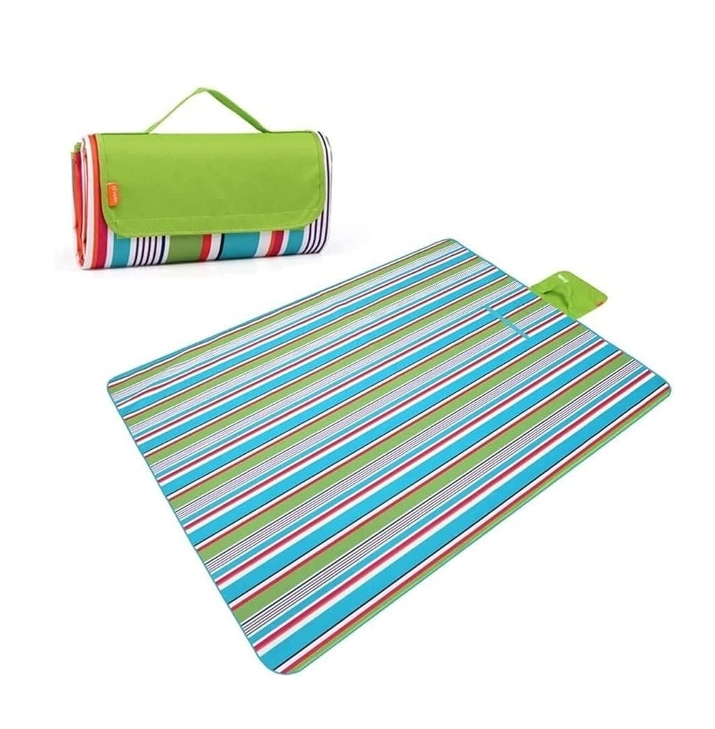 CVdrtyED Picnic Blanket Waterproof Portable Picnic Beach Blanket Quick-Drying Lightweight Mat Suitable For Parties Camping Outdoor Mat(A)