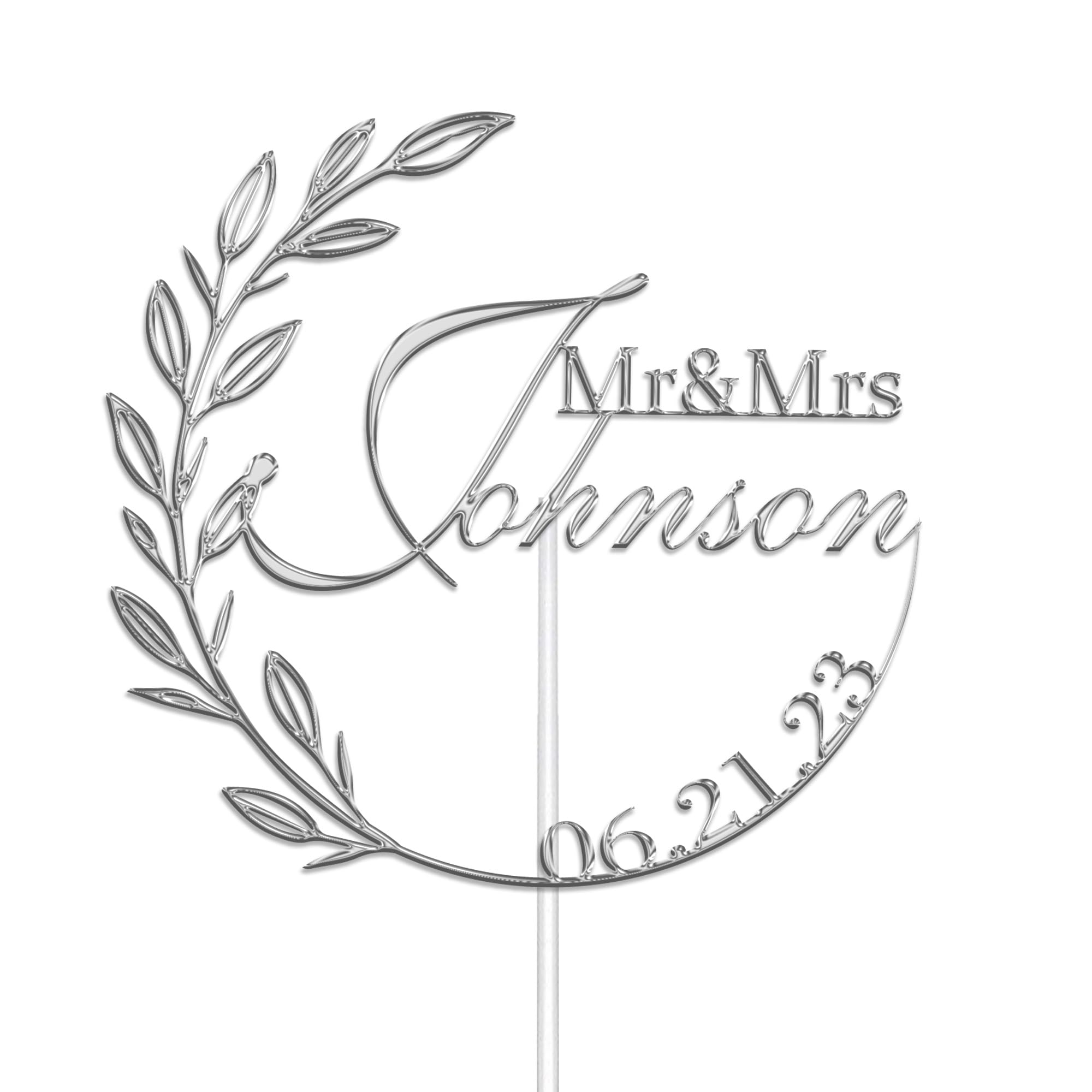 KreateSquare Personalised Cake Topper, Custom Name Party Cake Decoration