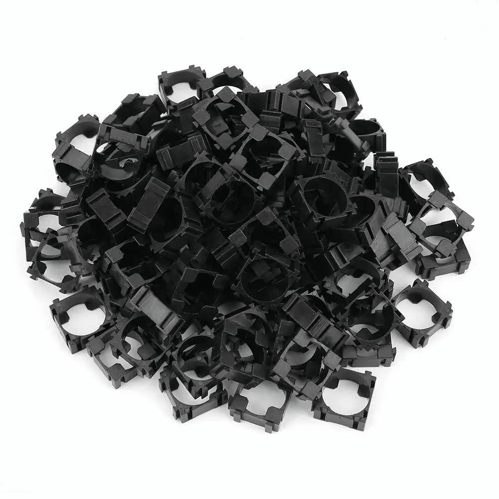 TERRIFI Battery Holders,18650 Li-ion Battery Holder Stand Cylindrical Battery Pack Bracket,100Pcs