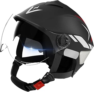 Motorcycle Helmets Double Visor Motorcycle Helmets for Women | Adjustable Fit Riding Gear, UV Block Hard-Shell Hat for Wife Husband Son Family Men Friends