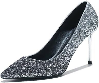De Mujer Tacones Lejanos Zapatos De Boda Novia Zapatos De La Corte Sexy  Moda Club De Noche Vestido Trabajo Plata Zapatos Fiesta : Amazon.es: Zapatos  y complementos