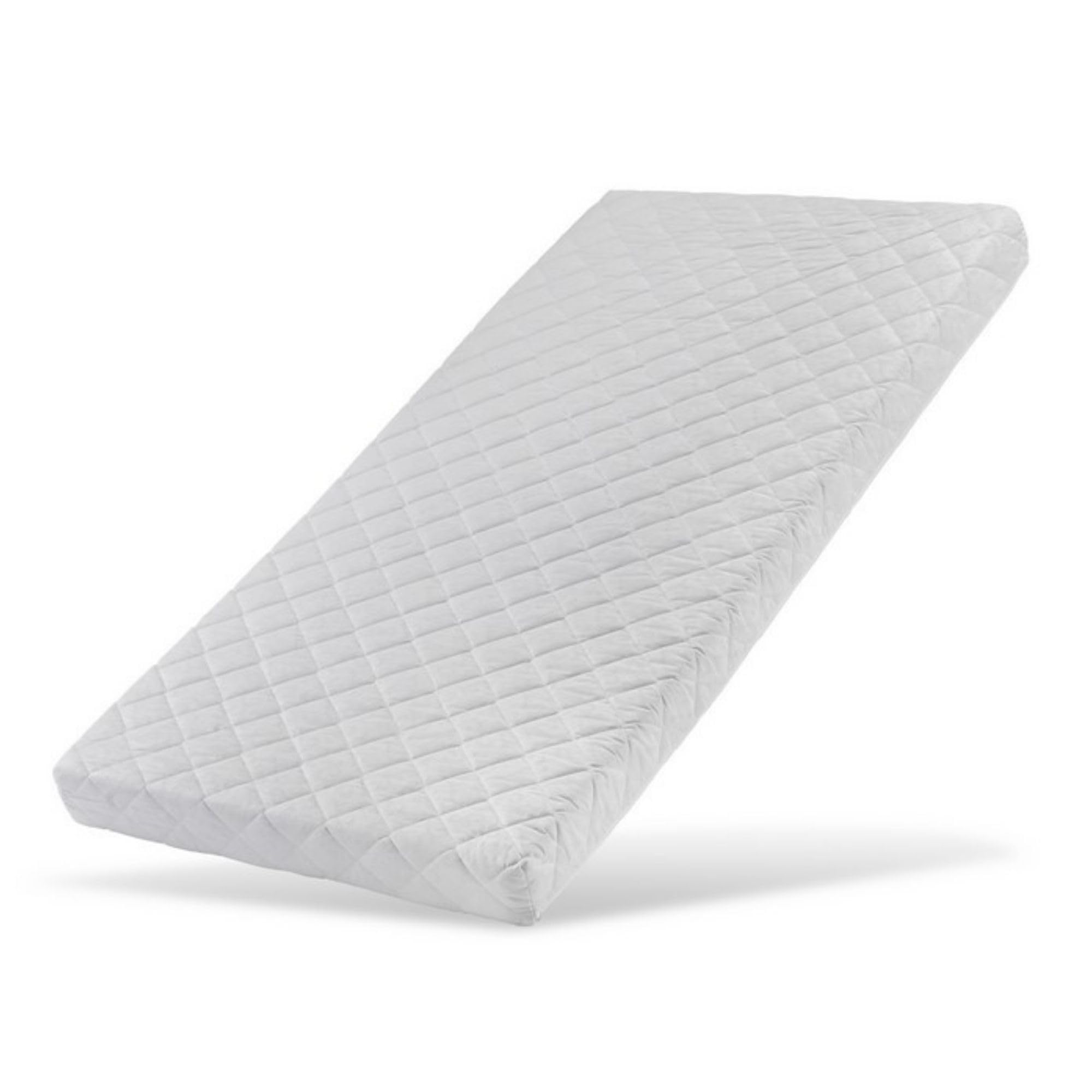 Materasso per bambini 60 x 120 cm con lenzuolo con angoli e rivestimento lavabile, materasso per bambini in schiuma fredda di alta qualità, 120 x 60 cm