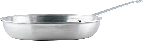Winco AFP-10A Sartén de aluminio de grado comercial, 10 pulgadas, color plateado