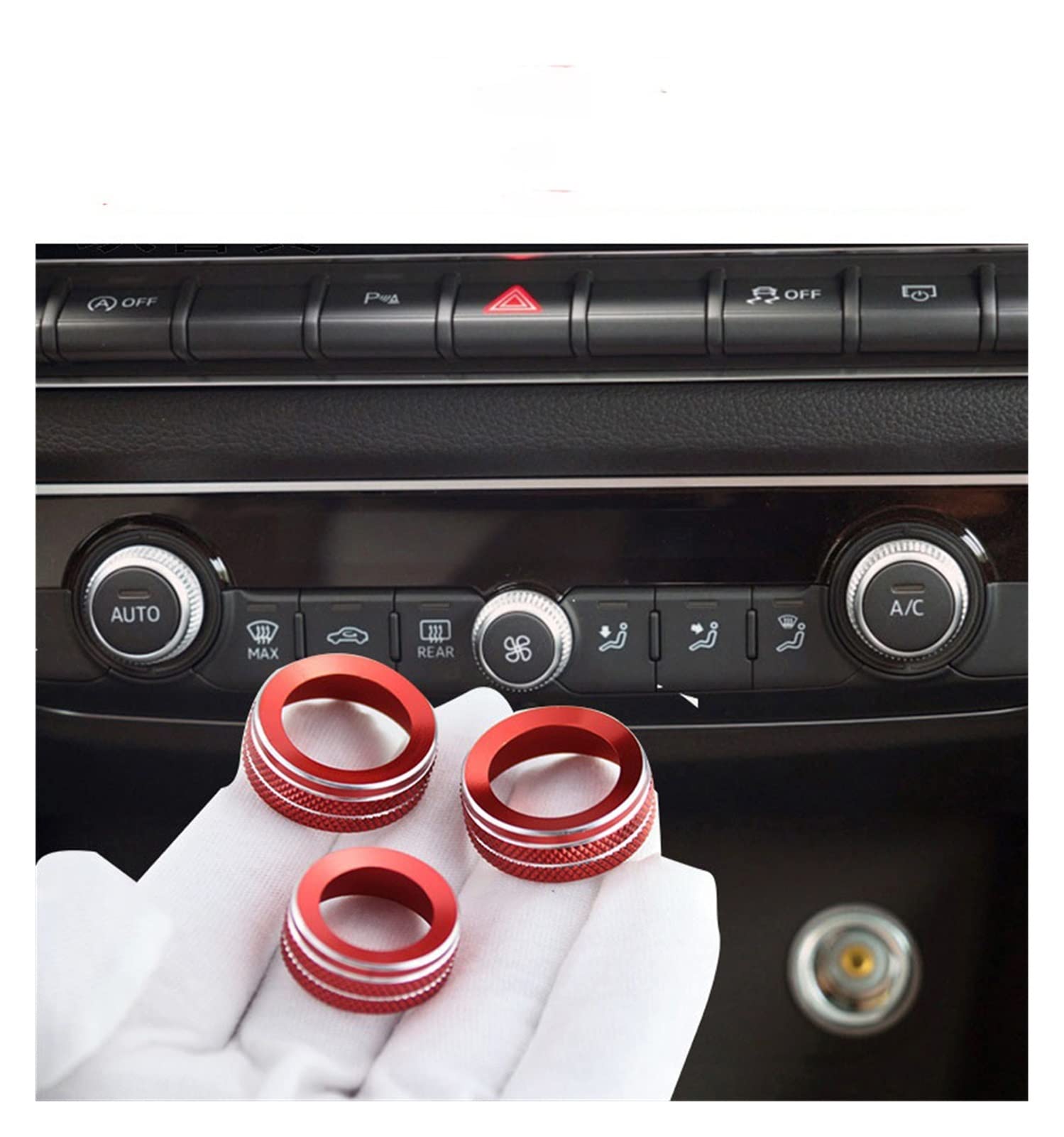 Qingqing Store Dopasowanie stylizacji samochodów dla Audi A3 V8 S3. Akcesoria samochodowe wnętrze AC. Podgrzewacz Klimatyzacja Pokrętła Panel Przełącznik Gałki Przyciski Pokrycia Naklejki