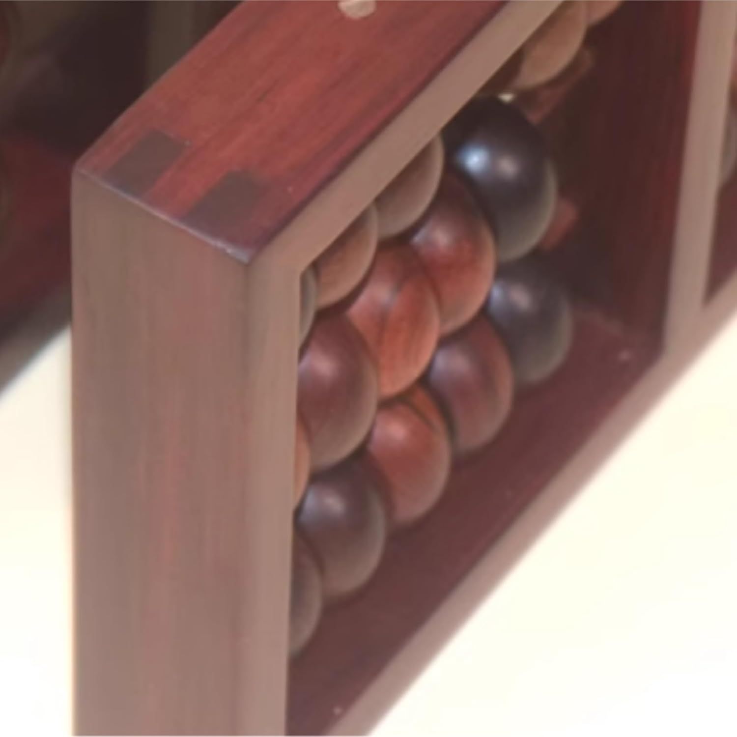 Chinese Math Tool Abacus Rosewood Art Collection Accounting Retro 3 Digits 7 Beads Desktop Decoration Arithmetic Tool Calculator