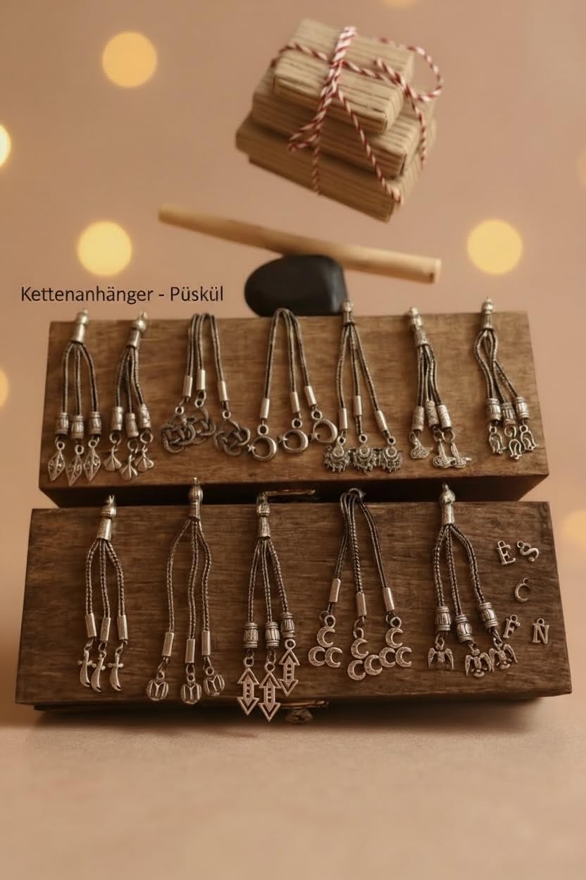 Personalisierte Gebetskette (Tesbih) als Geschenk - Bedeutungsvolles Geschenk für Ihn, handgemacht & edle Geschenkbox, natürliche Tigerauge Steine, Anhänger wählbar