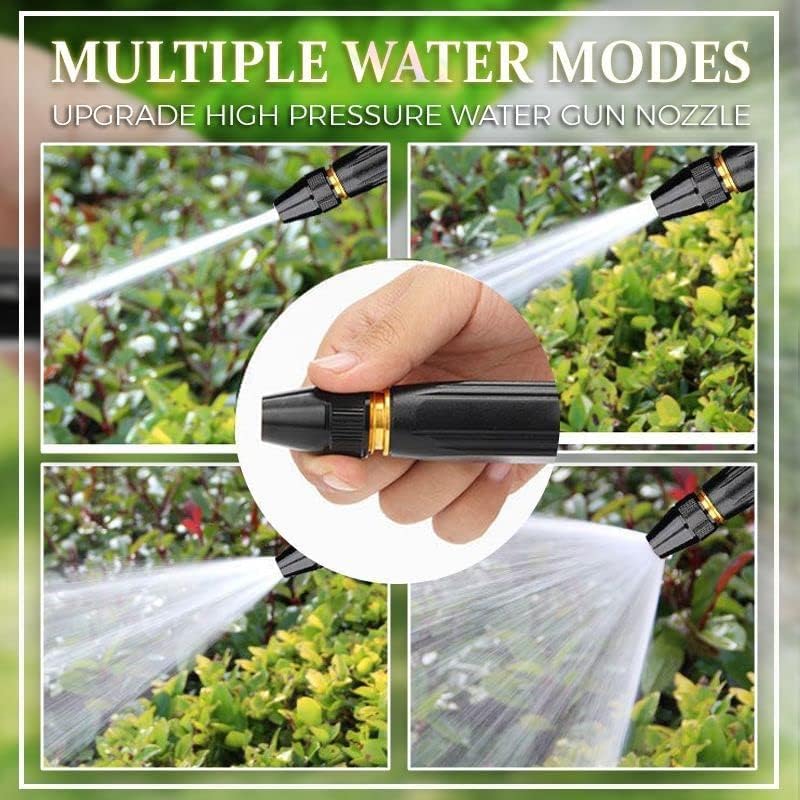Image of ZUDELLA Plastic ||Portable High Pressure Washing Water Gun||Direct Spray Gun|| New Direct Spray Car Wash Water Gun||Car Wash Garden Watering Tool||Black High Pressure|| (Black Nozzle), 2.6 cm
