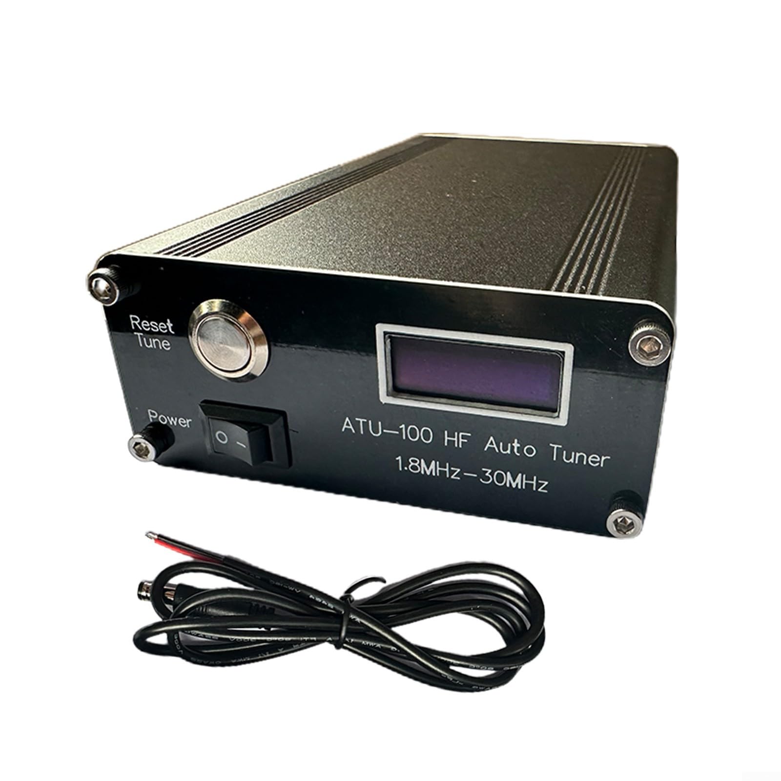 Tuner Radio Amateur ATU-100 Syntoniseur Antenne ATU-100 Automatique - 1,8-55 MHz - Écran OLED 0,96" - Alimentation 10-15V - Puissance Max 100W Tuner Antenne 1.8-55MHz