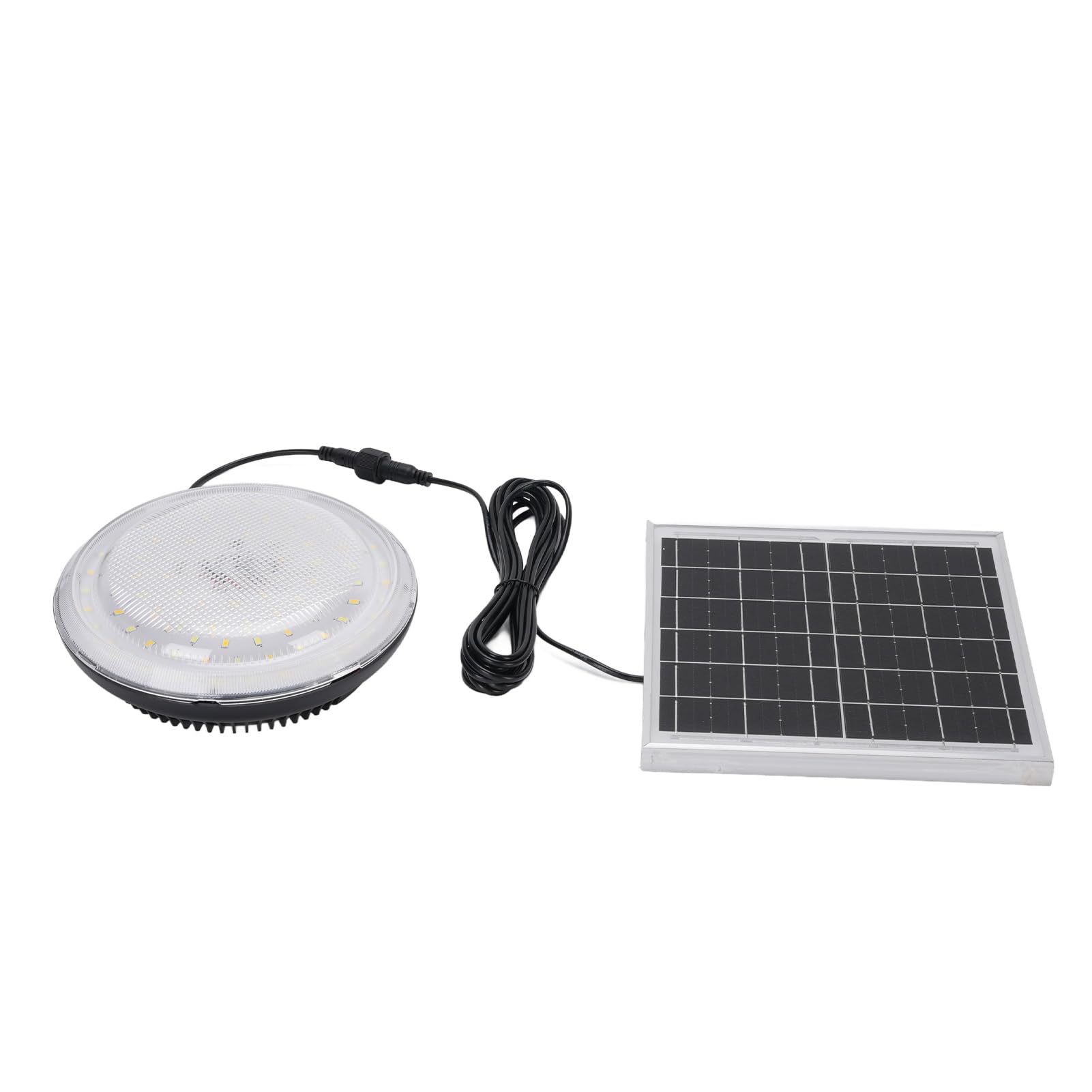 HEEPDD Luce Solare Plafoniera Dimmerabile 3 Luci Colorate IP65 con Sensore di Luce Remoto per Interni Ed Esterni Capannone Fienile Portico Garage Telecomando Solare Nan