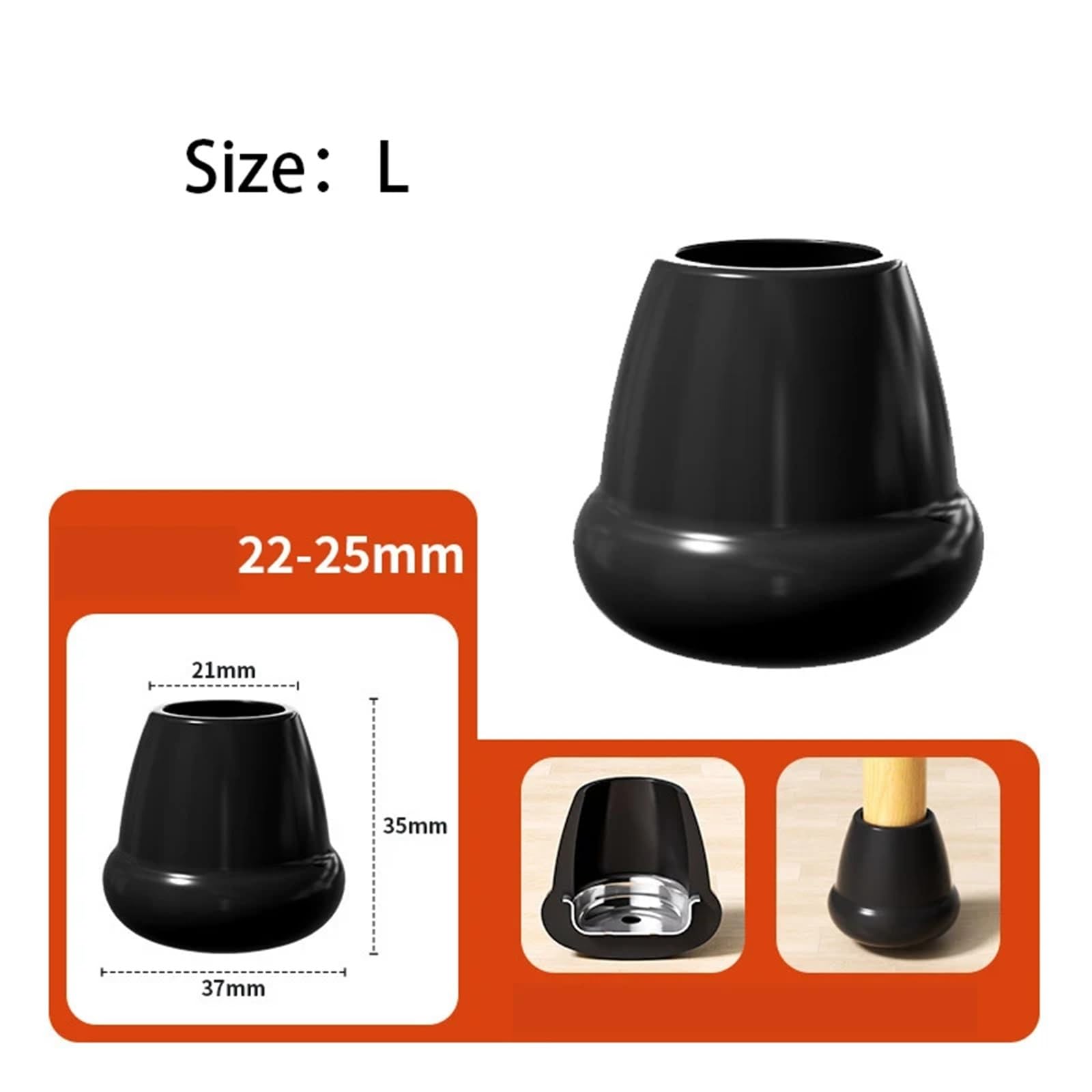 Coprigambe for Sedia Silenziosa Da 4 Pezzi per il Soggiorno