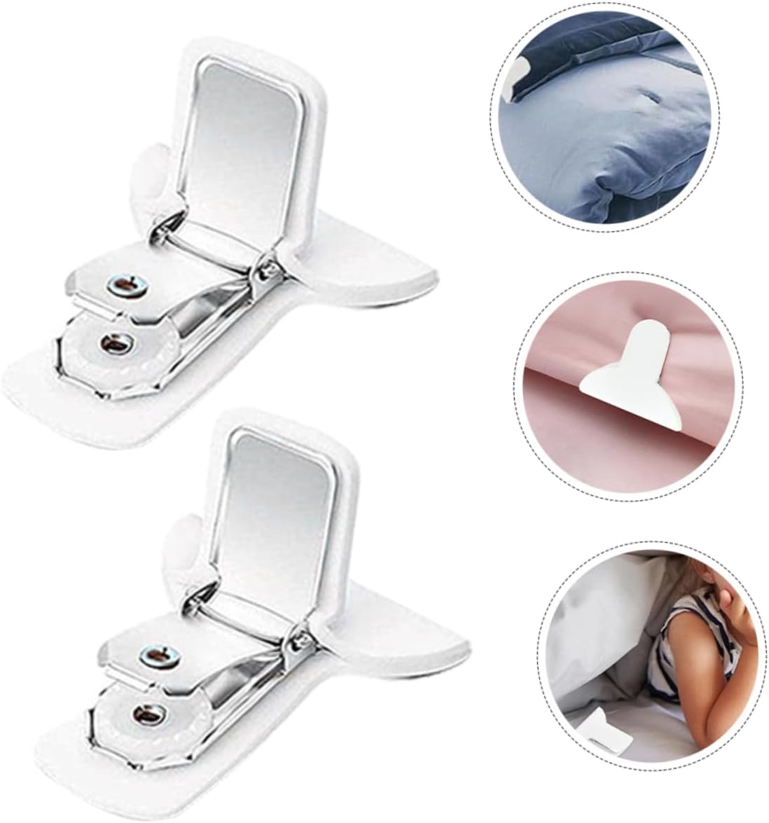 12pcs Non- Quilt Clips Comforter Fasteners for Secure Bedding Blankets Easy to Use Fixers Suitable for All and Design