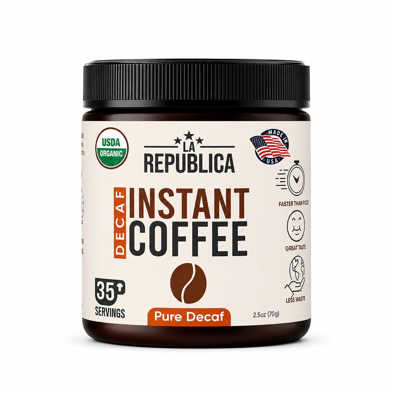La Republica Organic Decaf Instant Coffee