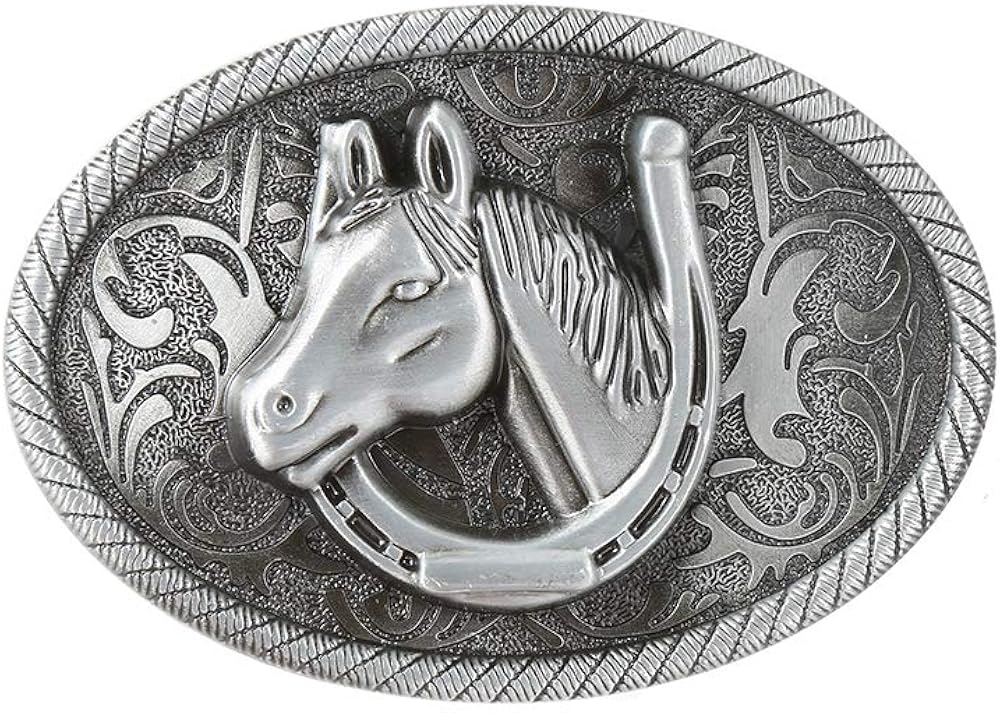 KDG Western cowboy belt buckle for belt accessories Custom buckle (Three Skull Head) : Clothing, Shoes & Jewelry