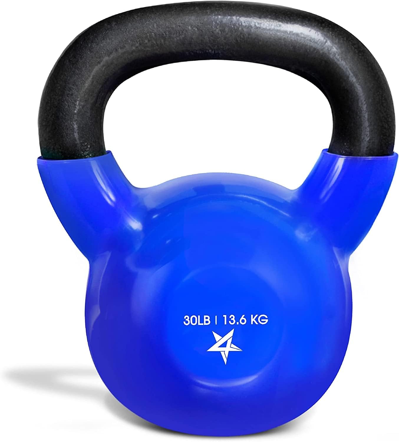 2-20kg Vinyl Coated Cast Iron Kettlebell with Protective Rubber Base, Kettle Bell Weights Set, Multicolor Kettlebells for Home Gym Fitness