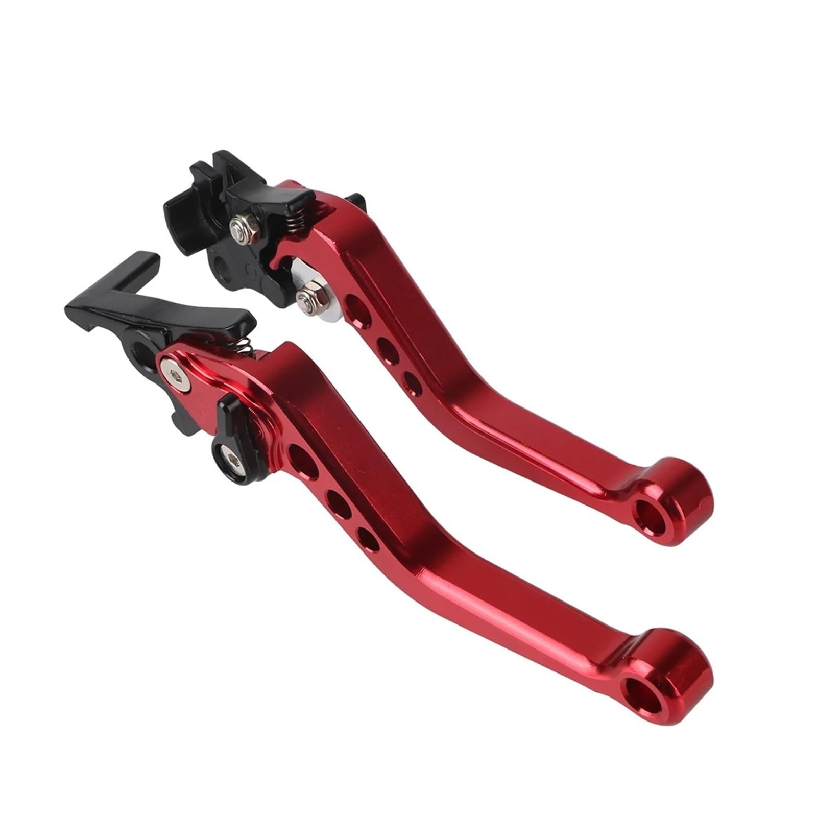Kvkqmlfeaw Red Motorbike Hand Levers 1 Pair Universal Alloy Motorcycle Modification Handle Brake Handle Cnc Clutch Drum Brake Lever Handlebar Brake Lever(Red)
