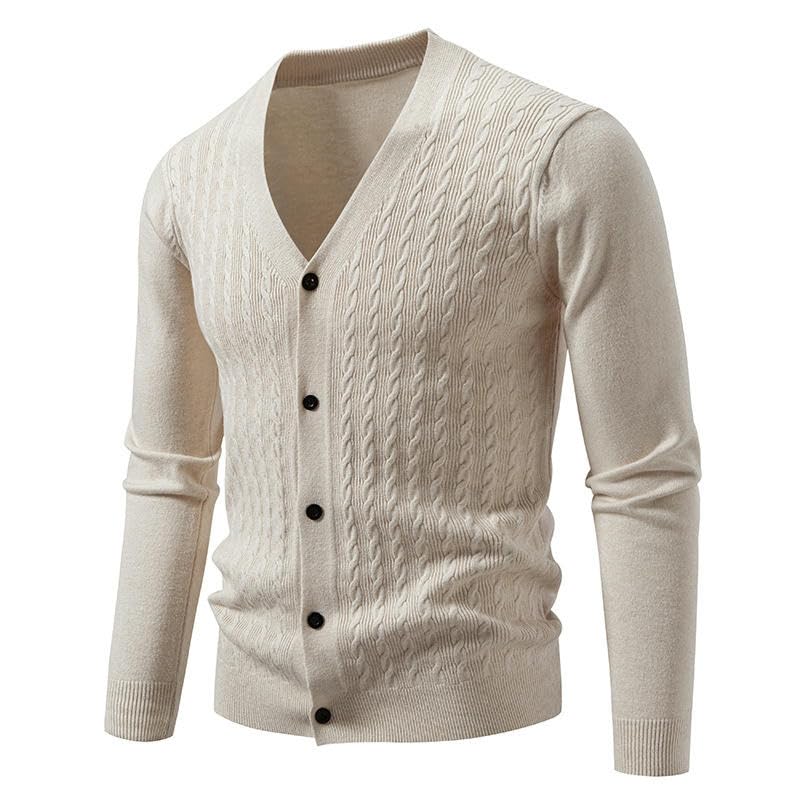 Pull en tricot pour hommes cardigan décontracté ample printemps automne