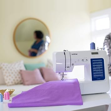 Brother CS7000X Computerized Sewing and Quilting Machine, Hard Plastic Storage and Carry Case, Premium Sewing Thread 6-Pack and 5-Piece Sewing Machine Needles